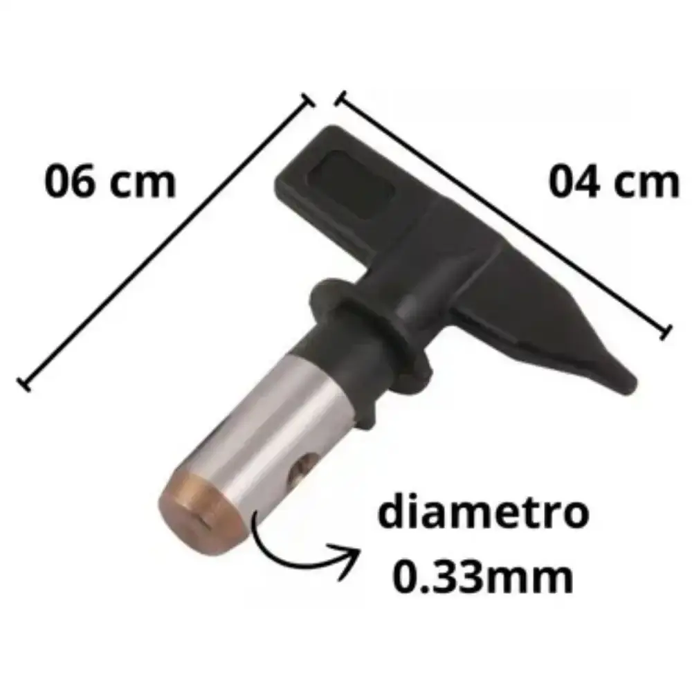 Bico 617 leque 30CM 1,7MM para pistolas airless LPA-900 Lynus — fotografia 4
