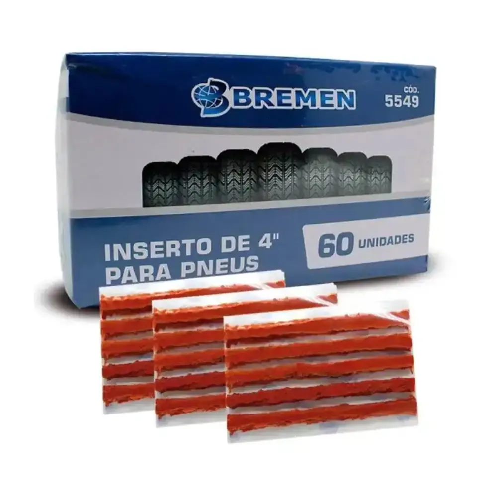 Kit 10 refis para reparo de pneu sem câmara 60 unidades cada Bremen — fotografia 2