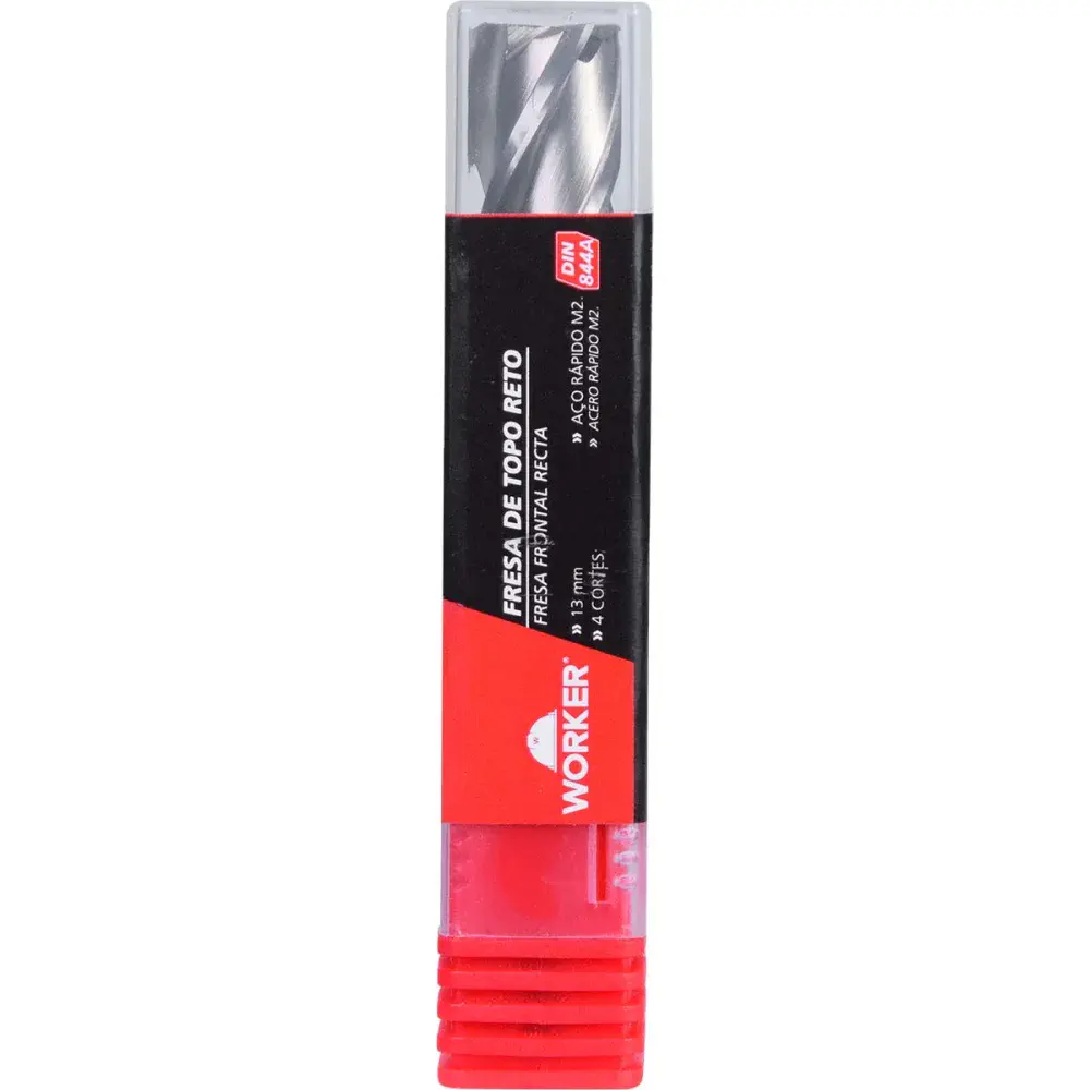 Fresa de topo reto aço rápido 13MM haste 12MM Worker — fotografia 6