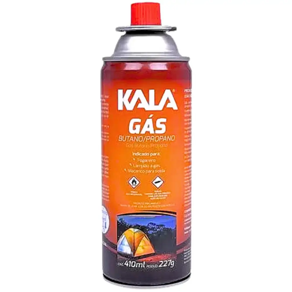 Cartucho de gás butano/propano 227G 410ML Kala — fotografia 12