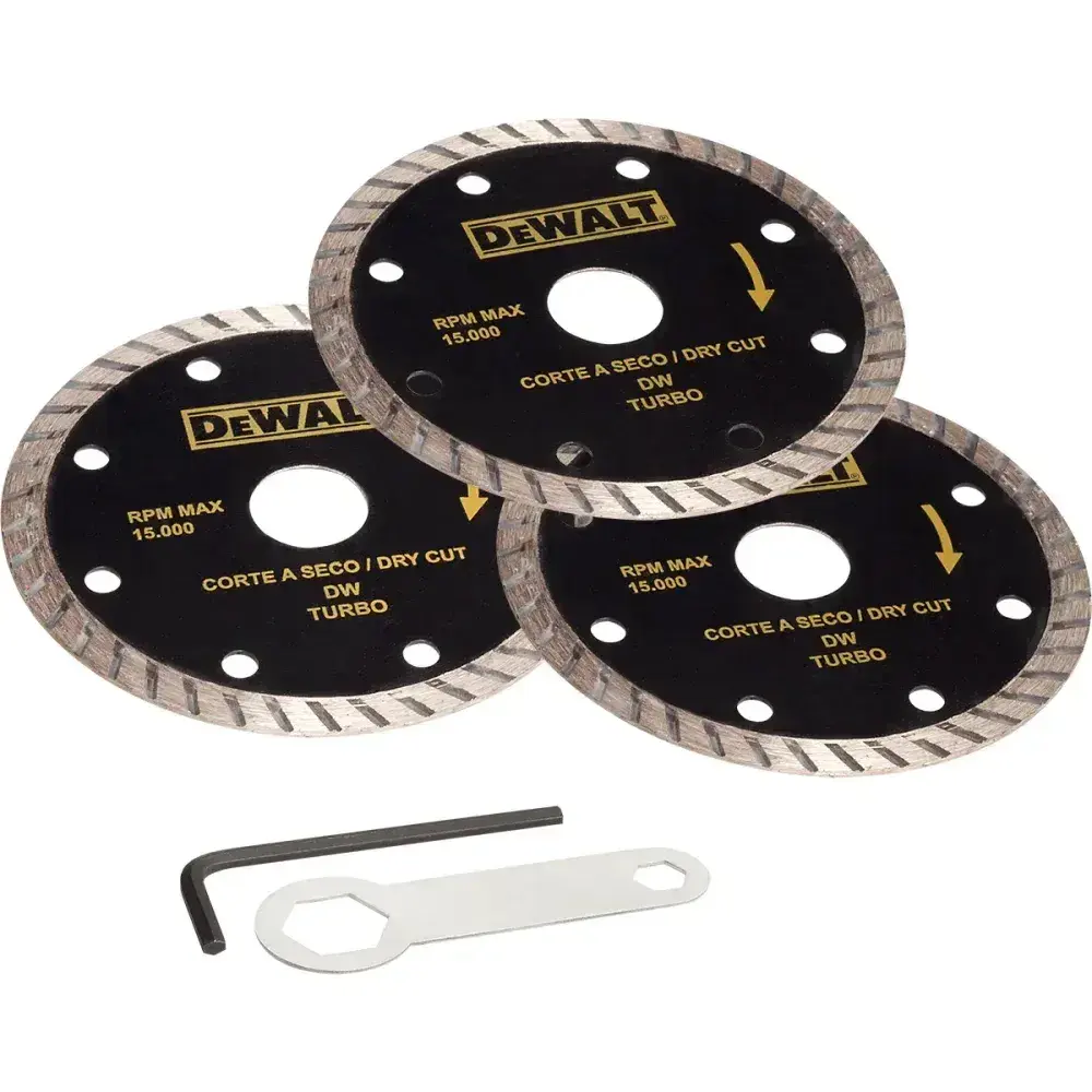 Serra mármore modelo 1400W com 3 discos 127V da Dewalt — fotografia 6