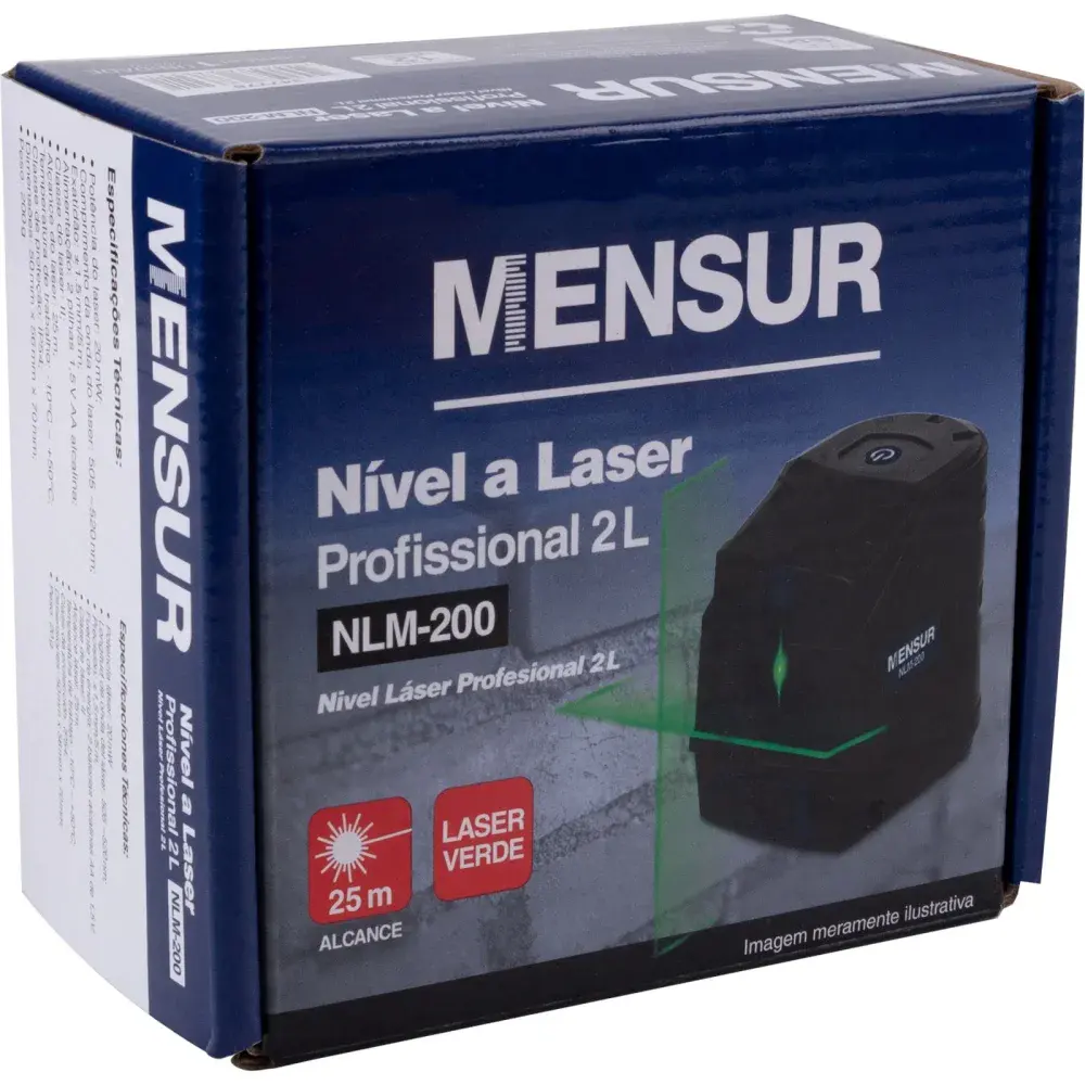 NLM-200 nivel a laser profissional 2 l Mensur — fotografia 8