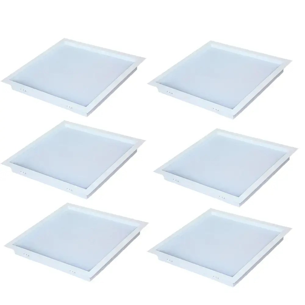 Painel led confort plafon embutir 24W bivolt kit 6 unidades Avant 2700k