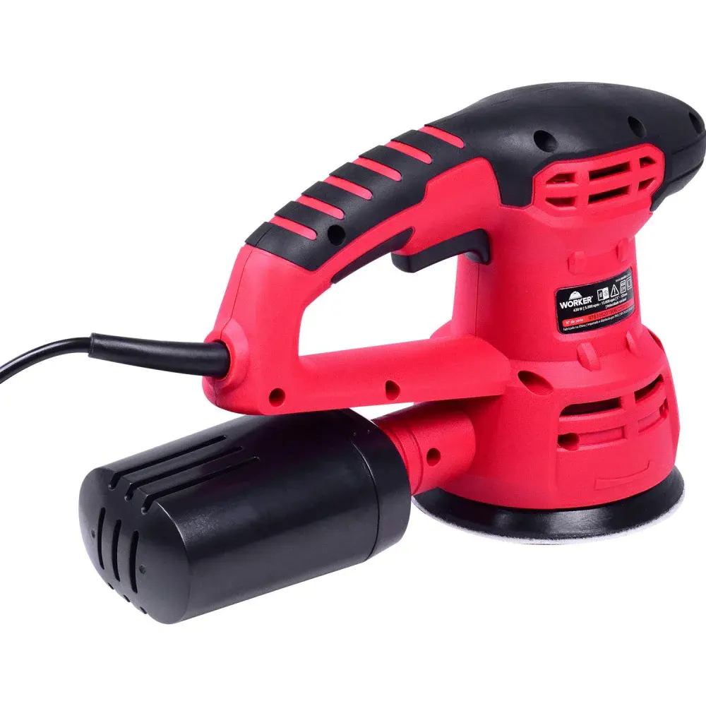 Lixadeira roto orbital 125MM 430W 220V Worker — fotografia 4
