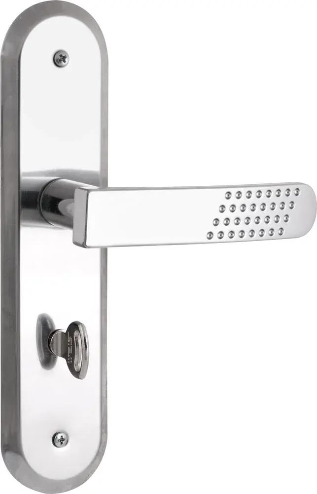 Fechadura para banheiro em inox cromado Stam