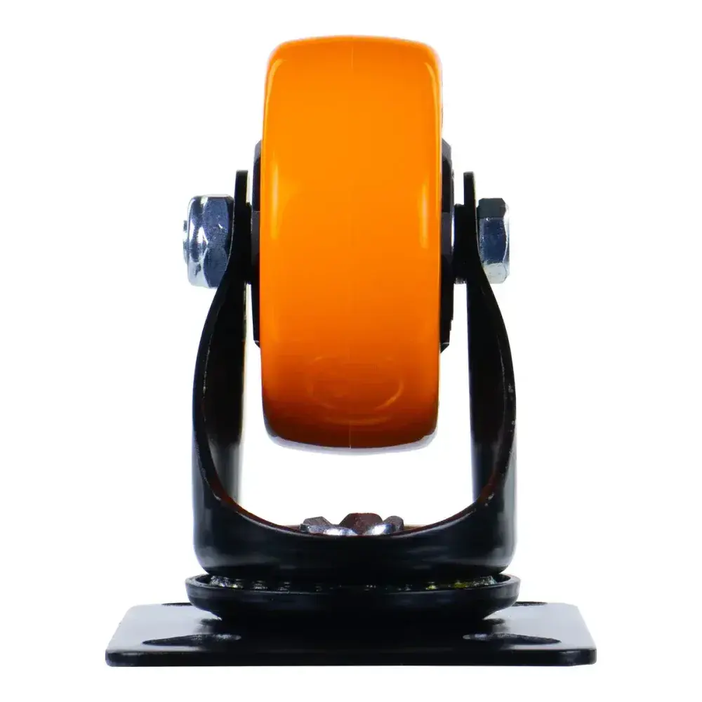Rodízio giratório poliuretano 125MM laranja Worker — fotografia 10