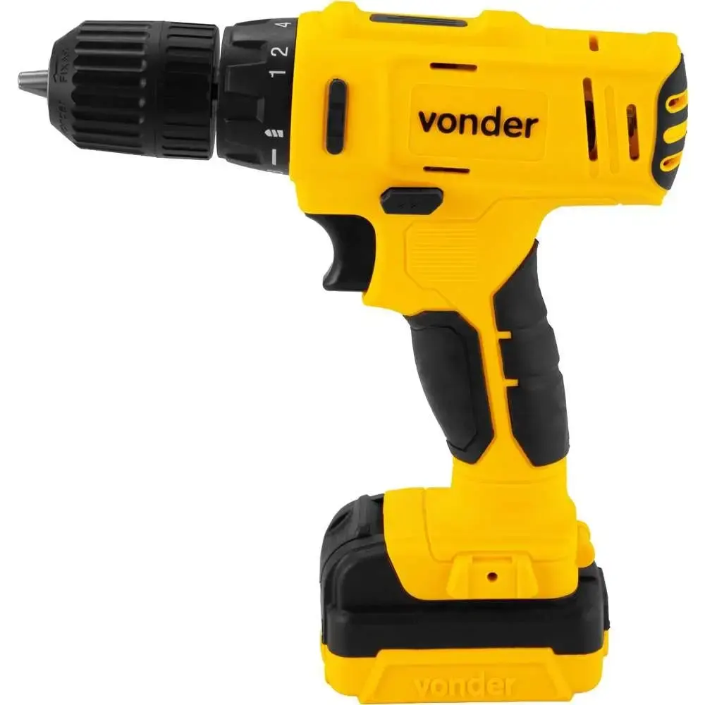 Parafusadeira furadeira 12V com carregador bivolt maleta e acessórios PFV120 Vonder — fotografia 3