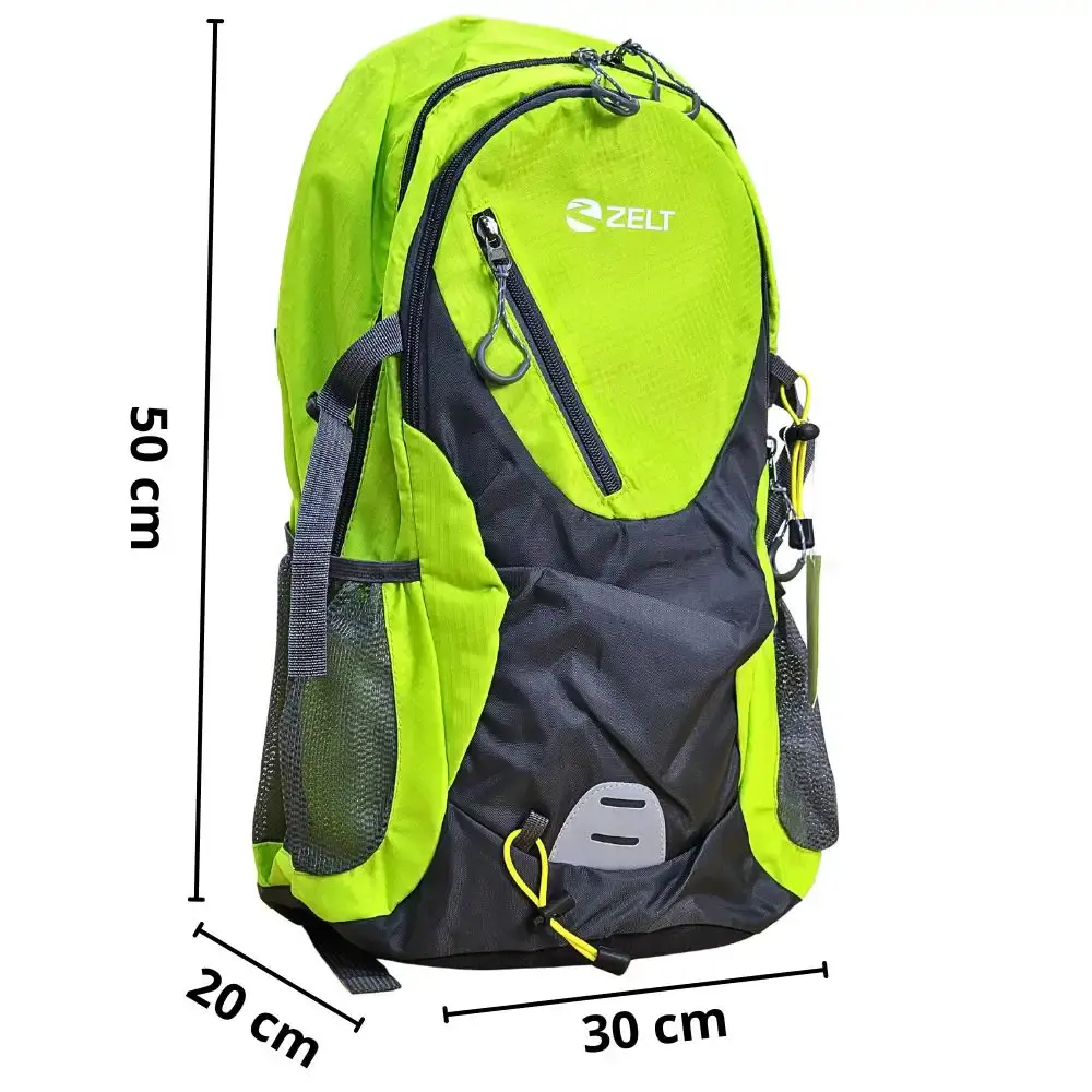 Mochila em poliéster 30 litros com dois suportes para garrafas Zelt Azul — fotografia 7