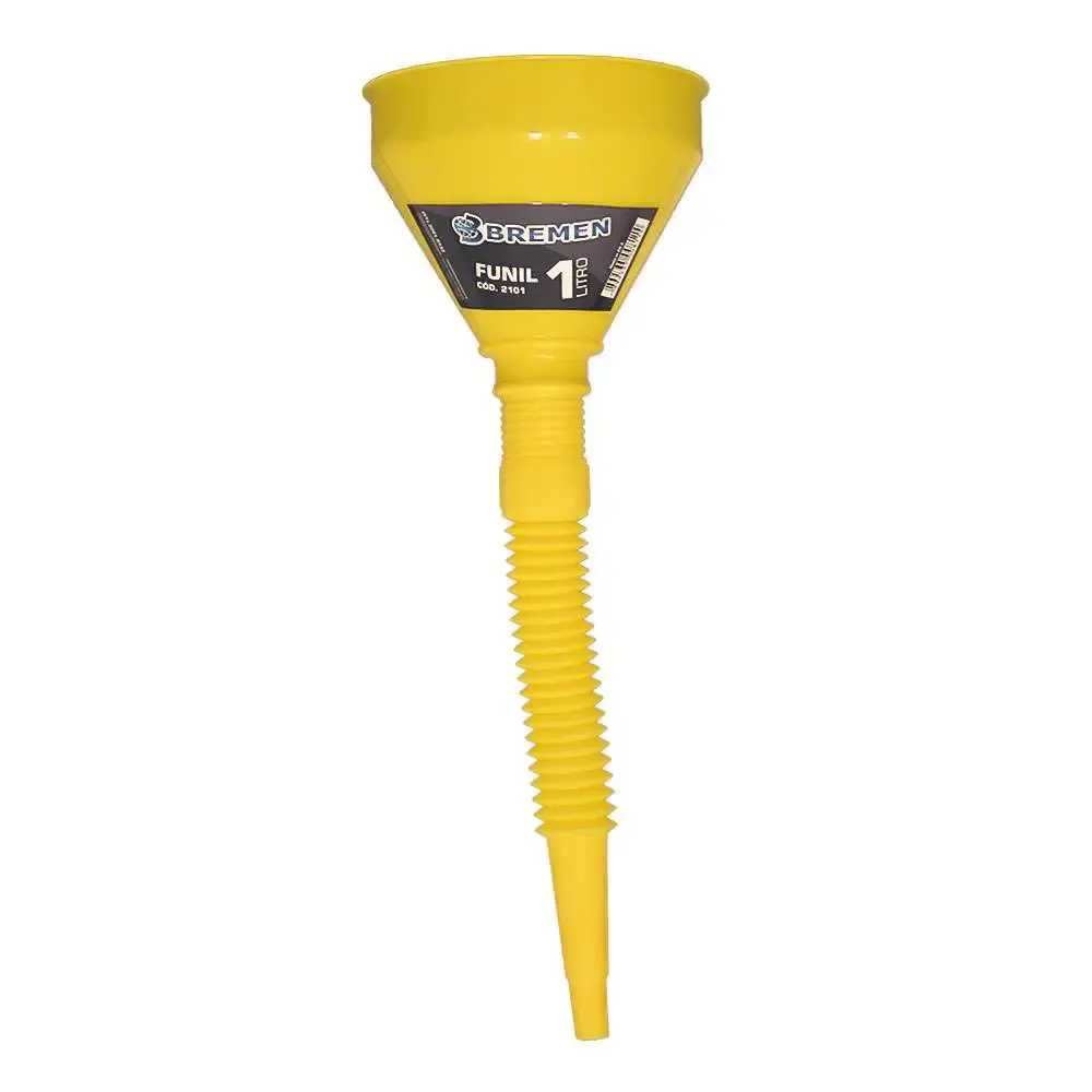 Funil em polietileno amarelo flexível 135MM 2101 Bremen — fotografia 4