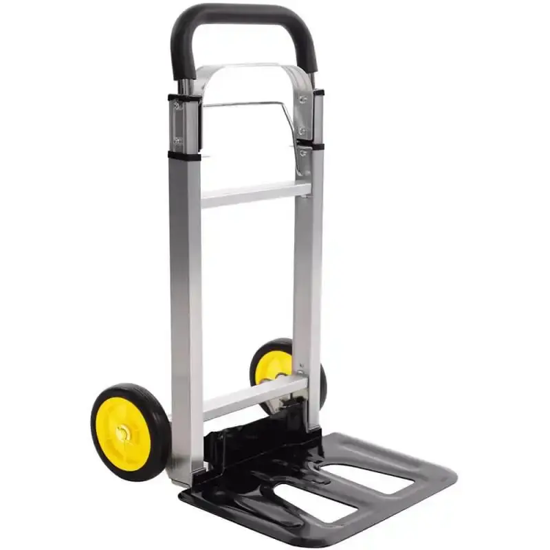 Carrinho para carga em alumínio dobrável cabo retrátil 90 KG 4605901 Starfer