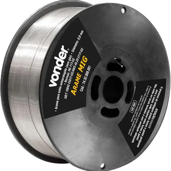 Arame mig 0,8MM - 1KG sem gas - Vonder