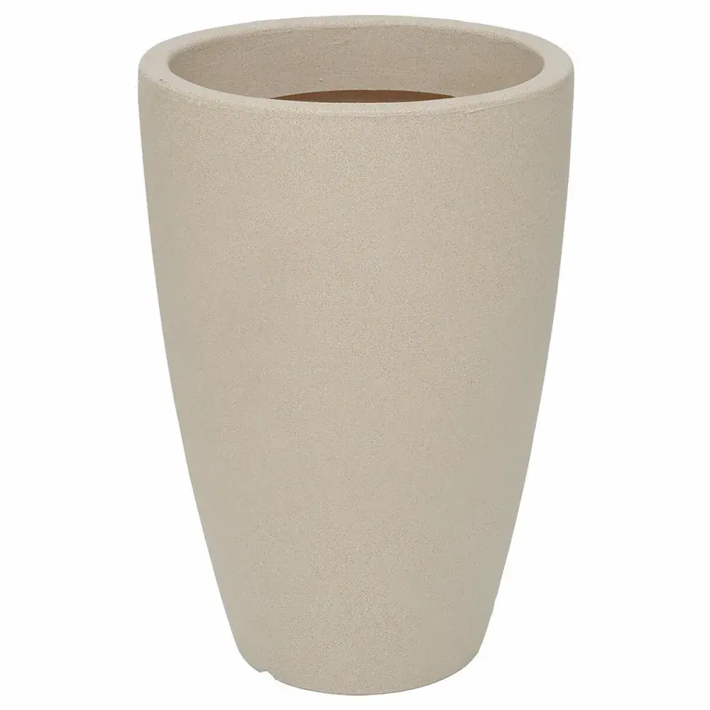 Vaso malta em cone granito areia 30X40CM 19L Vasart