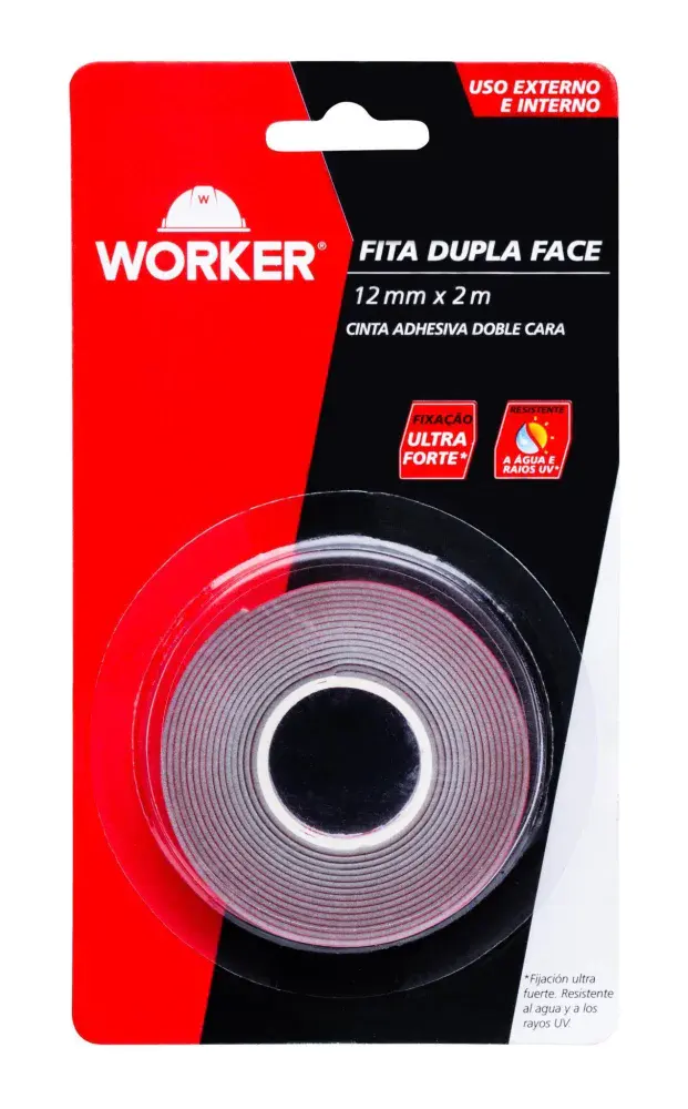 Fita dupla face 12MMX2M externo Worker — fotografia 2