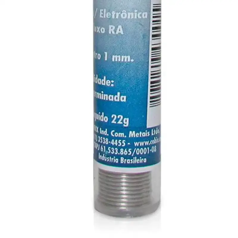 Estanho para solda em tubo 4 metros kit com 3 unidades 1871 Cobix — fotografia 4
