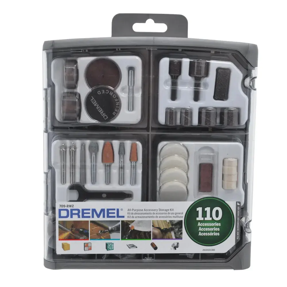 Kit para mini retifica com 110 peç de uso geral 709 Dremel — fotografia 6