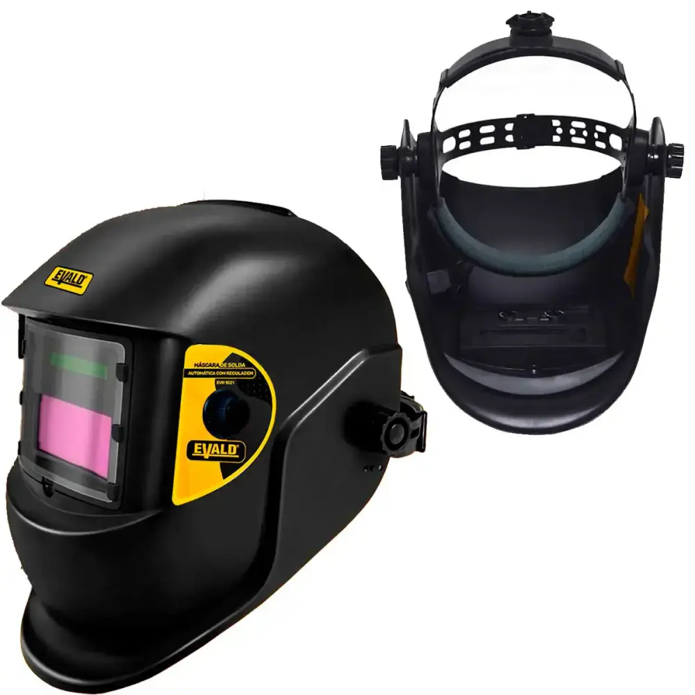 Máscara de solda automática com regulagem profissional EVR-1021 Evald — fotografia 4