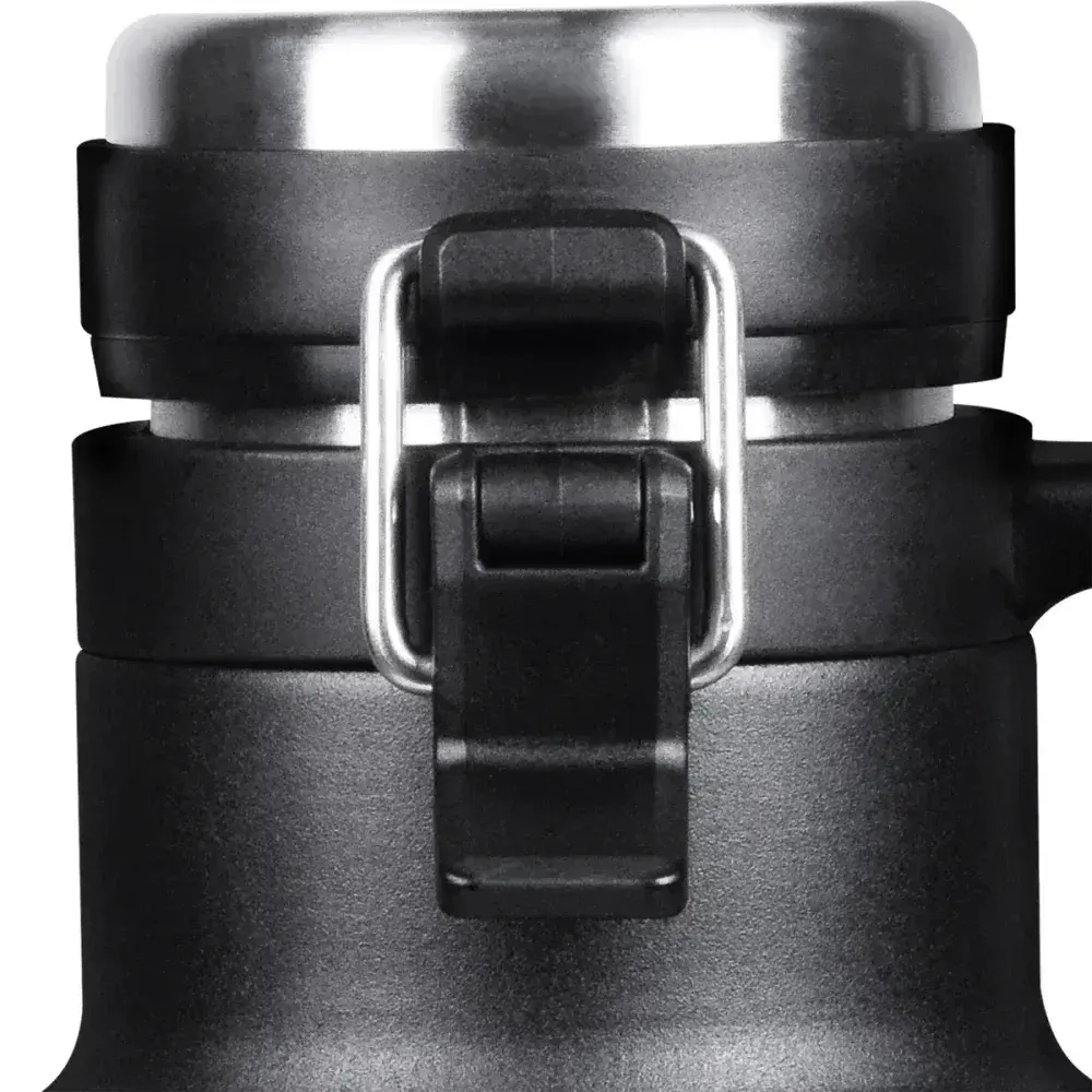 Growler térmico em aço inoxidável preto 1,9L Collins — fotografia 10