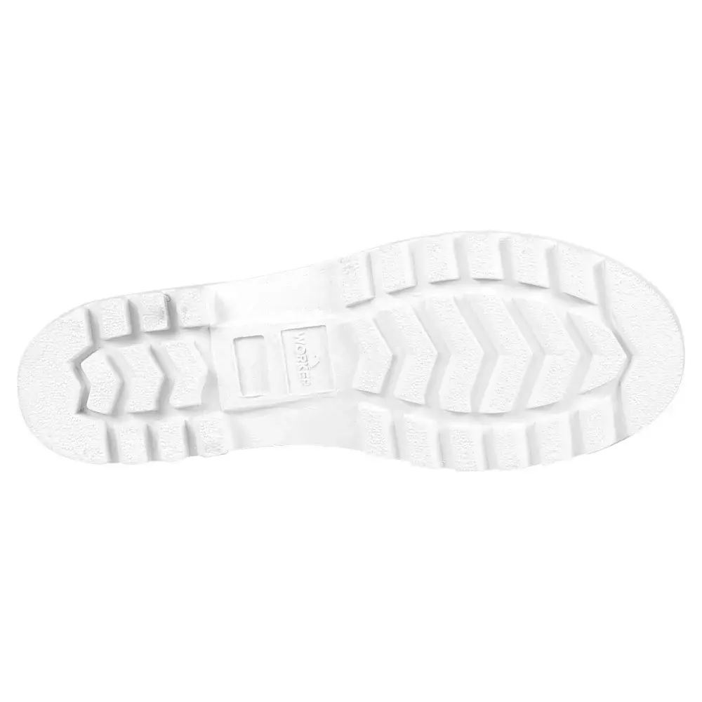 Bota pvc branca cano médio com forro N°44 Worker — fotografia 5