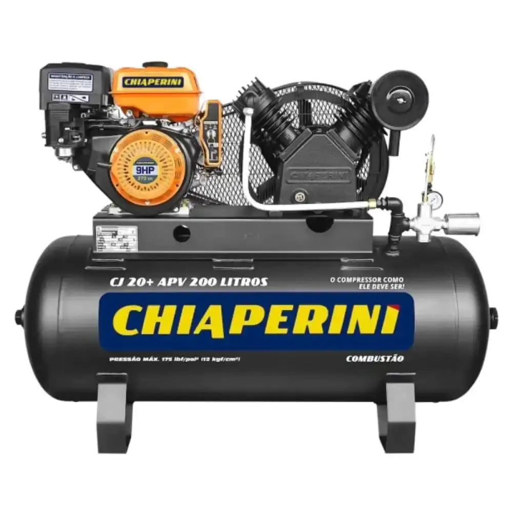 Compressor RCH à gasolina 20 pés 9HP 200L 26212 Chiaperini