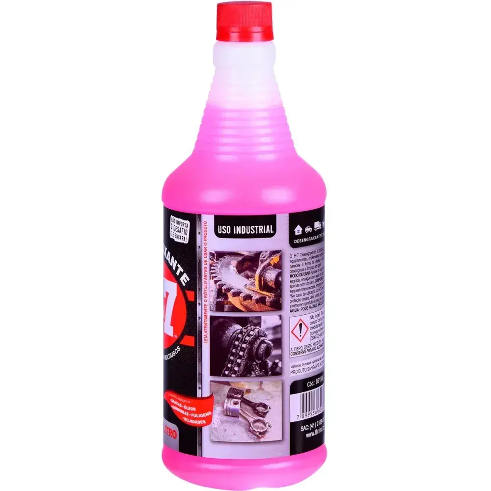 Desengraxante e removedor para limpeza pesada H7 1 litro — fotografia 7