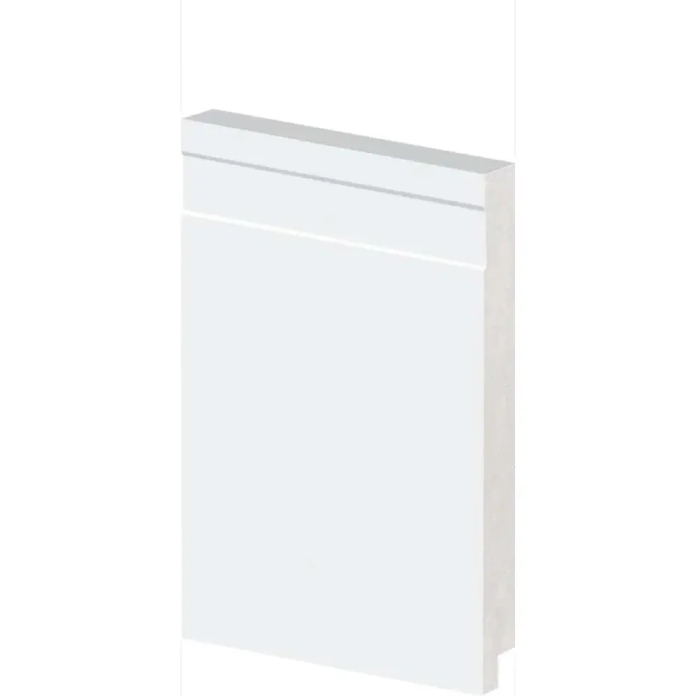 Rodapé frisado 2,40M 150X15MM branco Arquitech