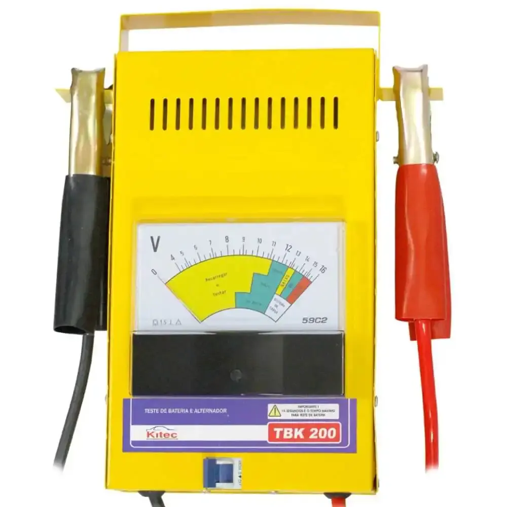 Teste de bateria e sistema de carga 16V 150A/H TBK-200 Kitec — fotografia 2
