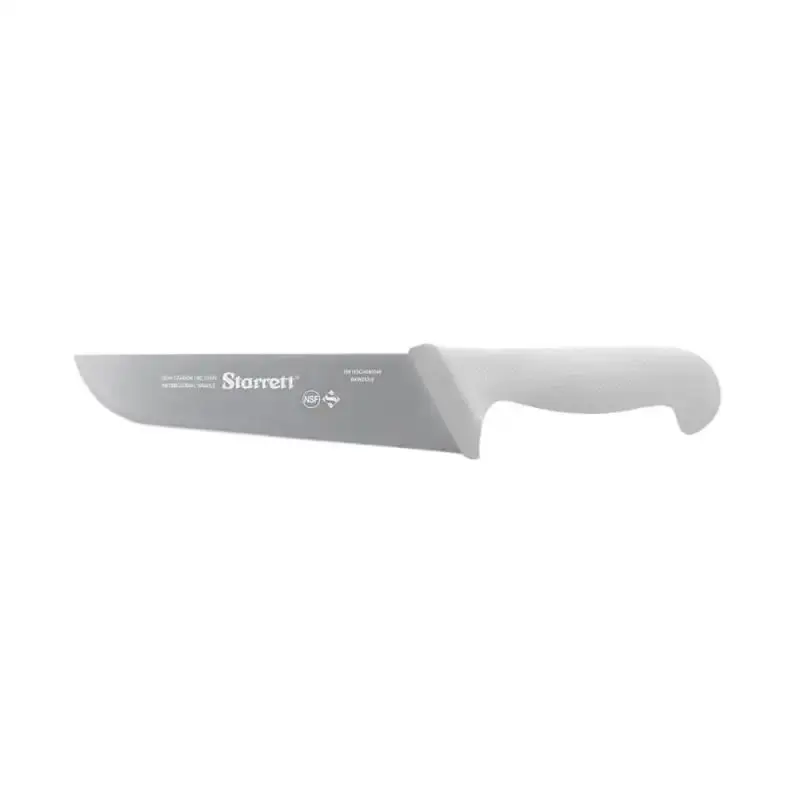 Faca para carne lâmina reta larga 20 CM 8 POL branca KBKW203-8 Starrett — fotografia 2