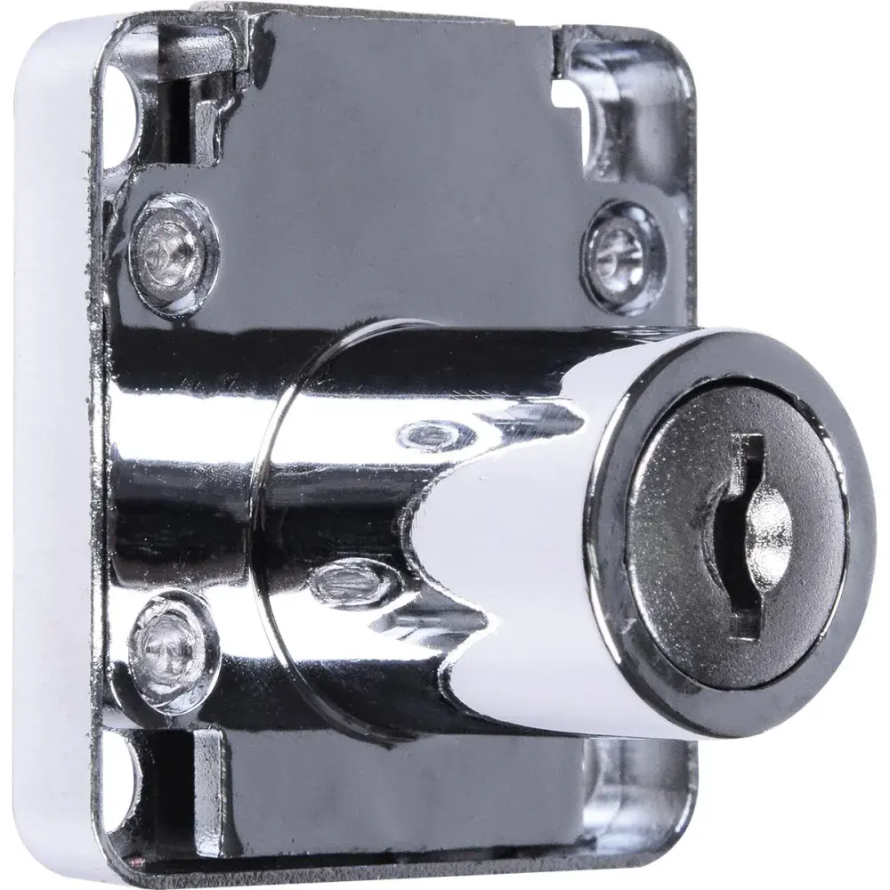 Fechadura universal para gaveta 22MM cromado Kala — fotografia 3
