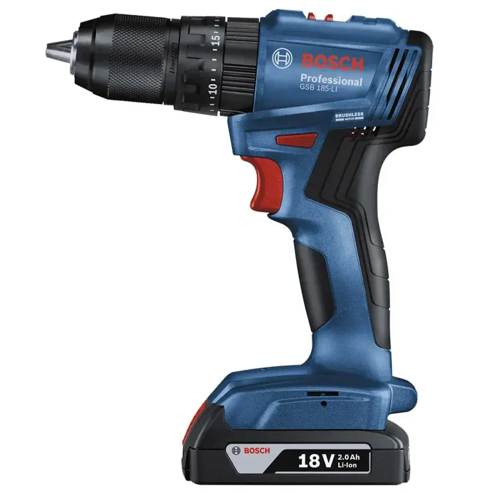 Furadeira parafusadeira de impacto 18V gsb 185-LI brushless sem fio Bosch — fotografia 11