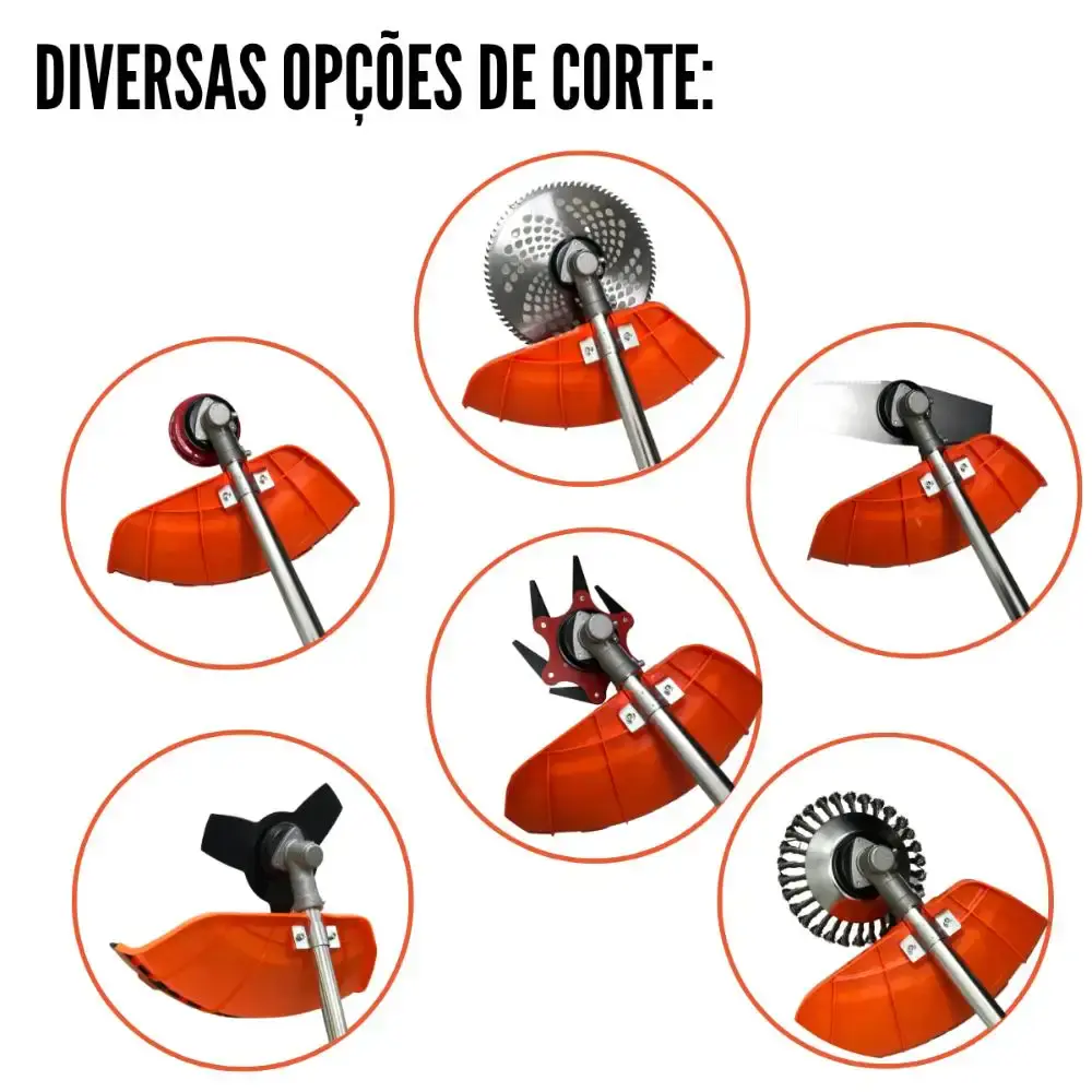 Roçadeira à gasolina 63CC 5 em 1 IWRGM2T5 ImportWay — fotografia 4