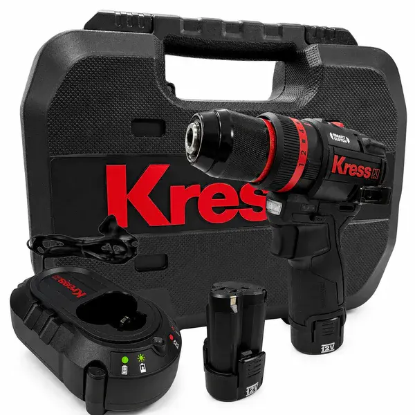 Parafusadeira e furadeira de impacto 12V brushless KH363 - Kress