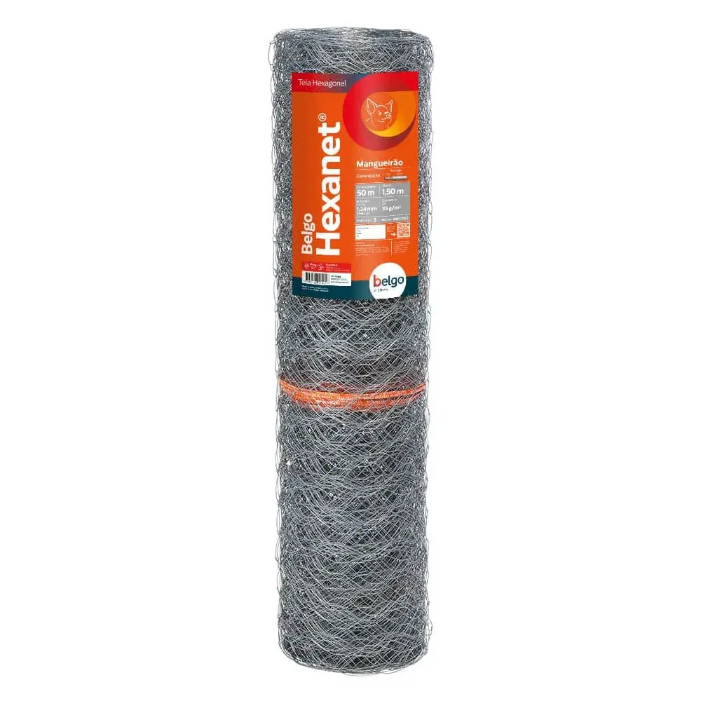 Tela mangueirão galvanizado 3X16 1,50X50M Belgo