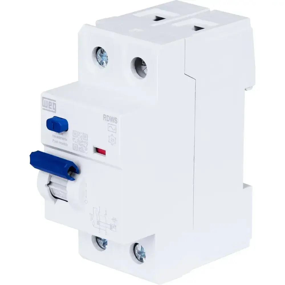 Interruptor dr rdw bipolar 63A 30MA WEG — fotografia 4