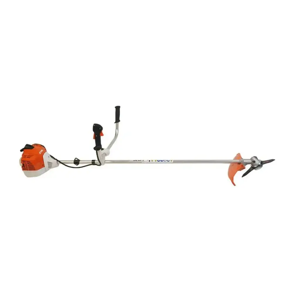 Roçadeira combustão a gasolina 2,3 CV 37,7 CC lâmina 3 facas FS 221 Stihl — fotografia 3