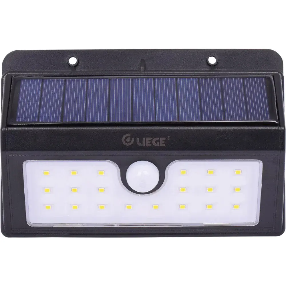 Luminária solar de parede com 20 leds Liege — fotografia 2