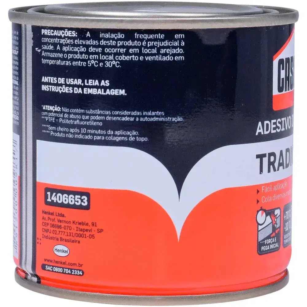 Cola de contato tradicional sem toluol 730G cascola Henkel — fotografia 10