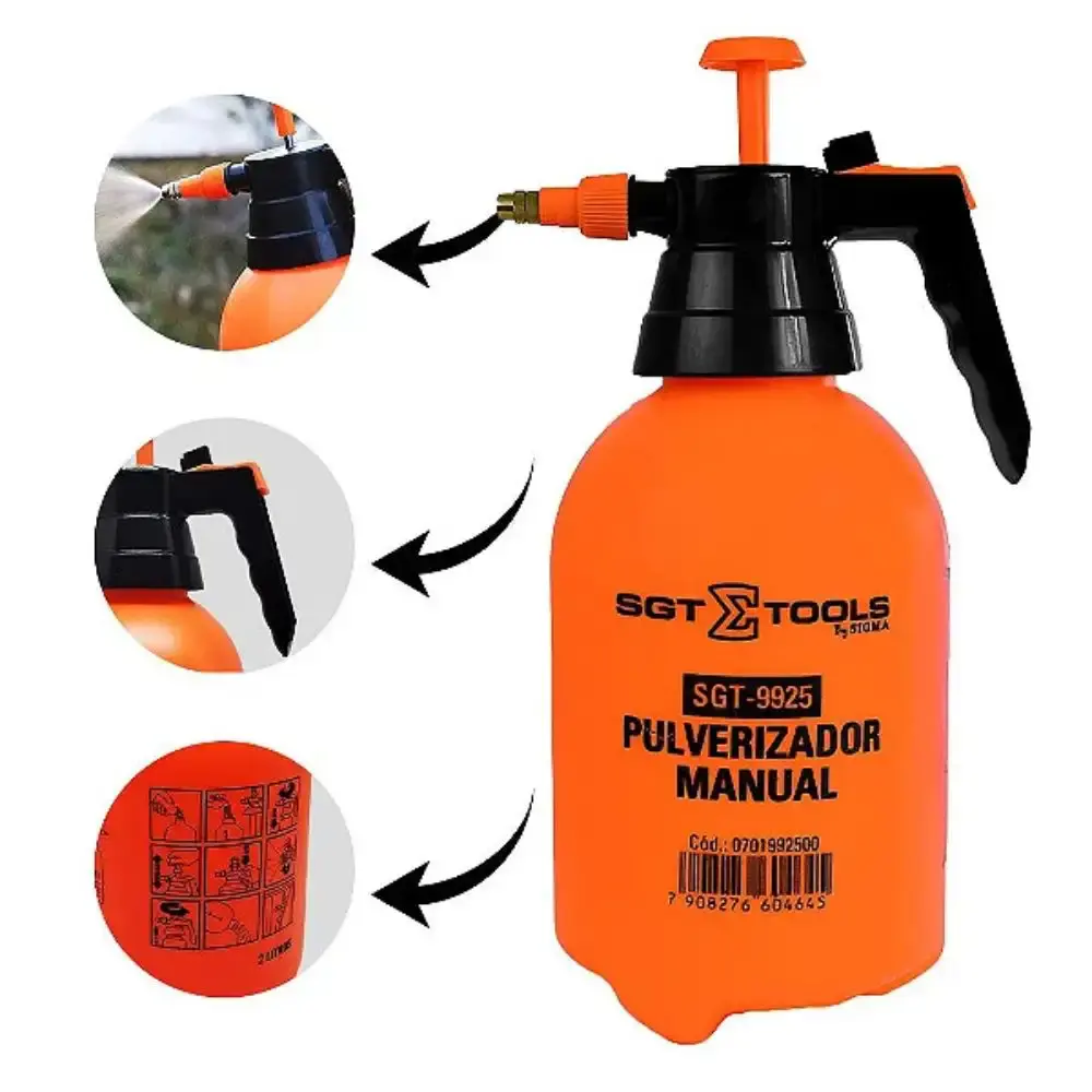 Pulverizador manual 2L com trava de gatilho SGT — fotografia 4