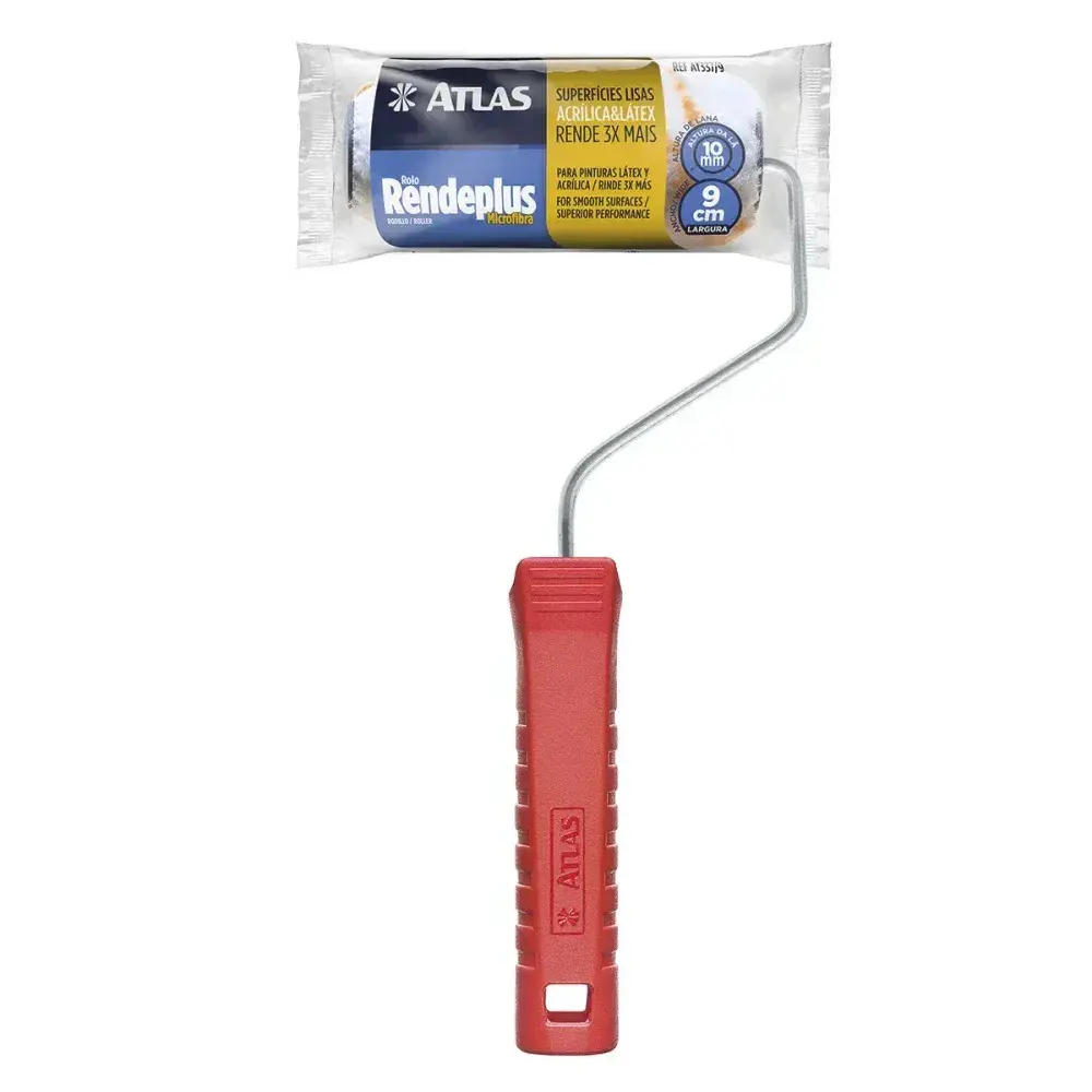 Rolo de pintura rendeplus microfibra 9CM Atlas — fotografia 3