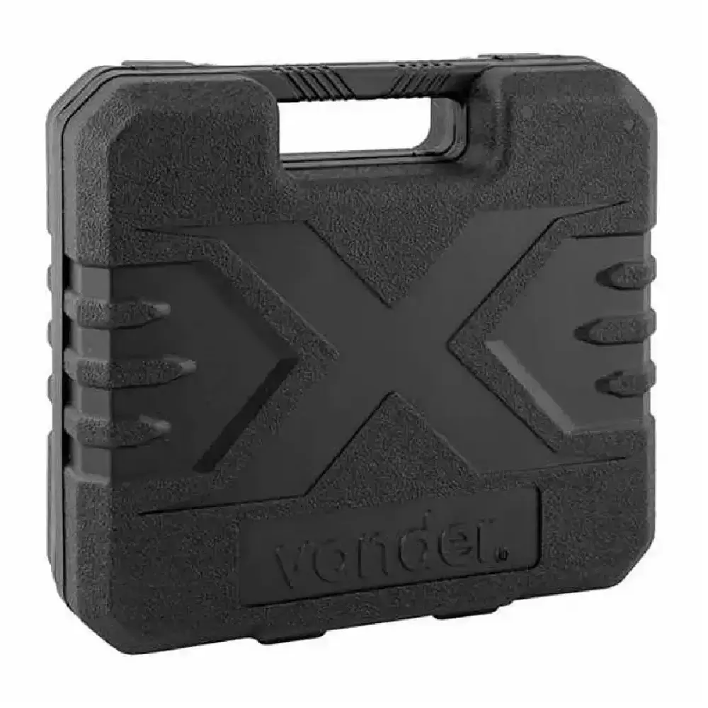 Parafusadeira com bateria 12V e kit + 10 brocas em aço Vonder — fotografia 8