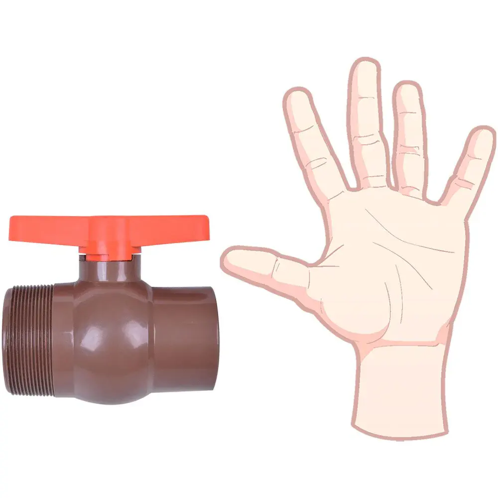 Registro esfera 2.1/2" corr plastik — fotografia 3