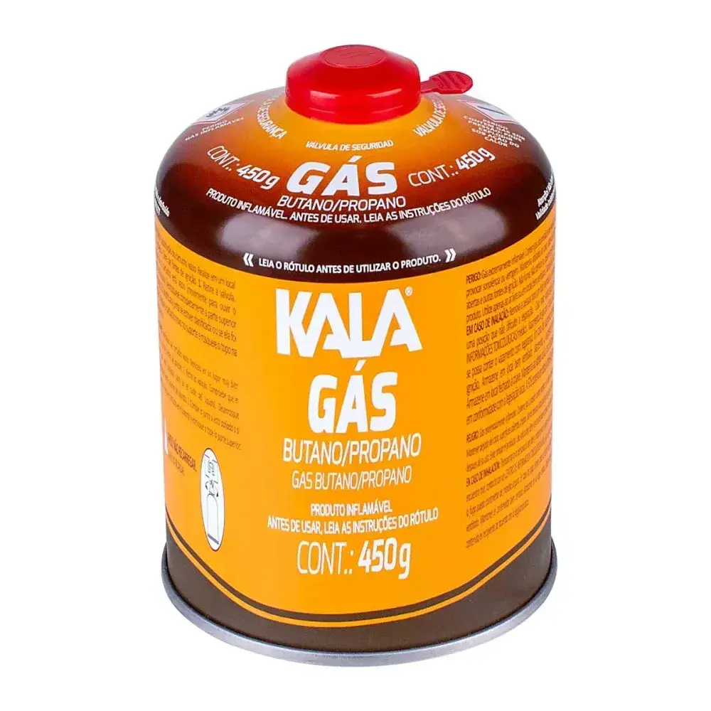 Cartucho de gás 450G com válvula de segurança Kala — fotografia 4