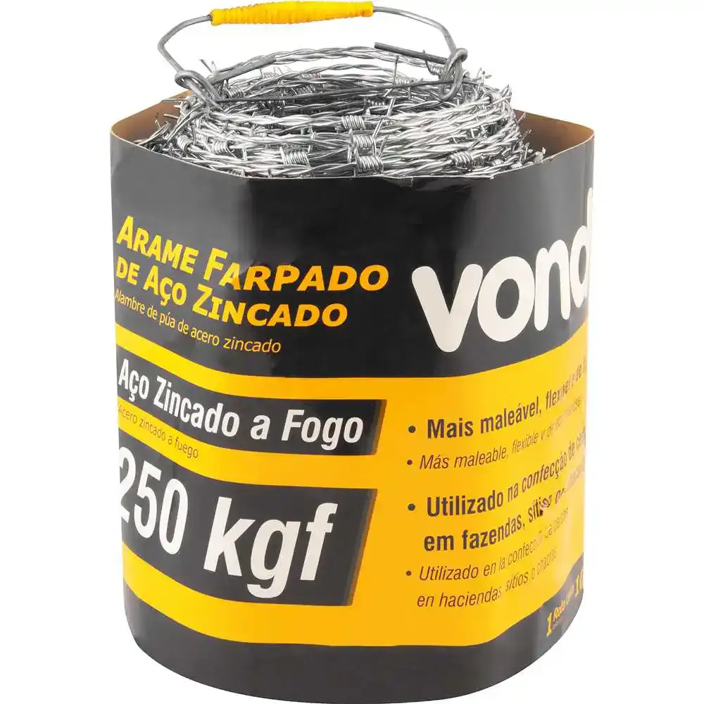 Arame farpado 250 kgf 100M 3174250100 Vonder