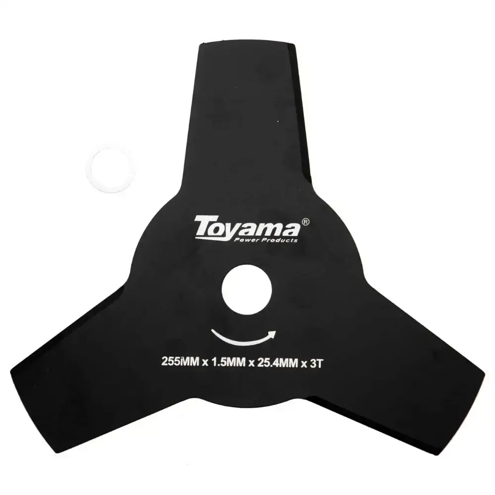 Lâmina para roçadeira 3 pontas 255MM x 1,5MM x 25,4MM Toyama — fotografia de referência