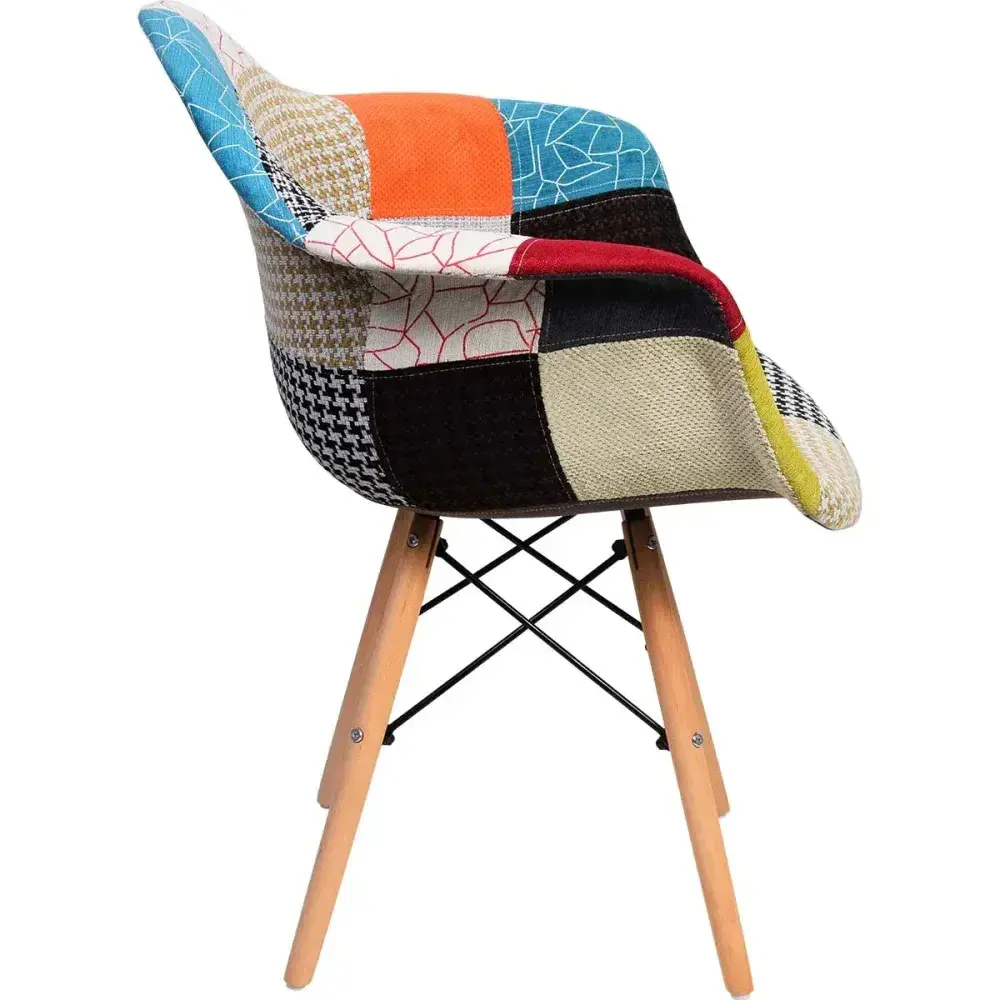 Cadeira eiffel estofada em concha multicolorida 110KG Kala — fotografia 8