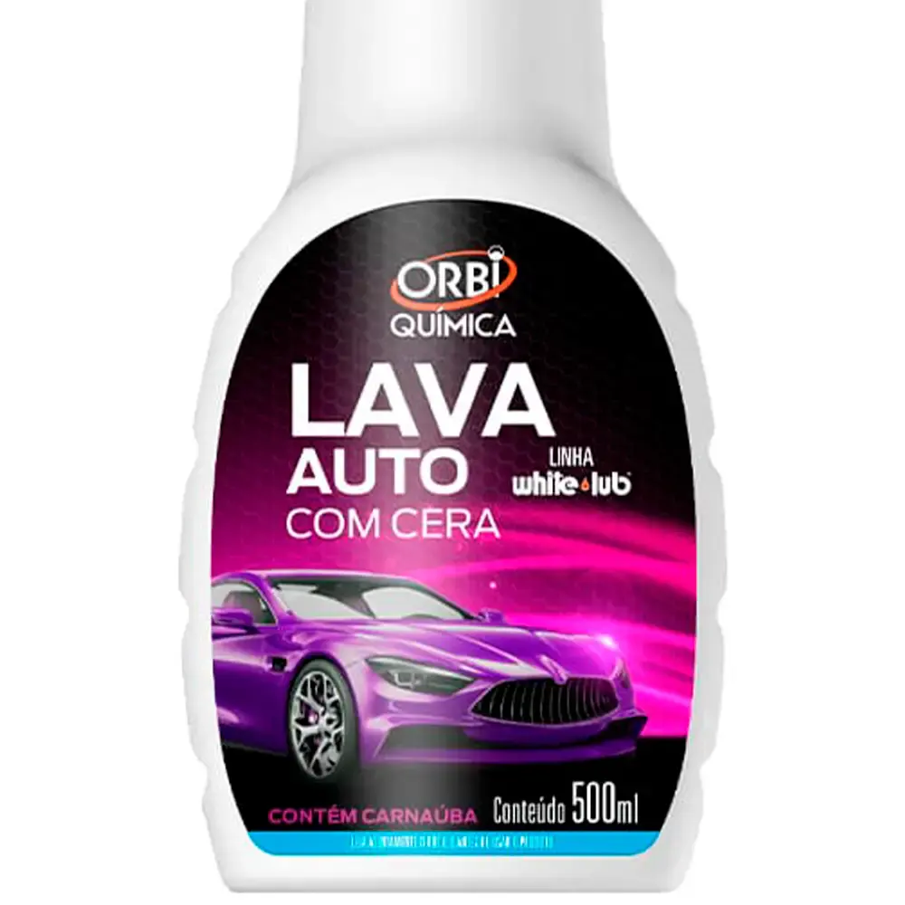 Detergente neutro 500ML lava auto com cera automotiva 8903 Orbi — fotografia 2