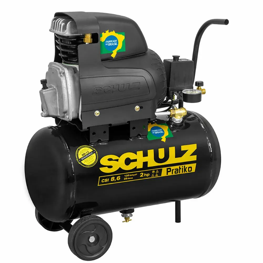 Motocompressor pistão csi 8,6/25 2HP mono 127V Schulz — fotografia de referência