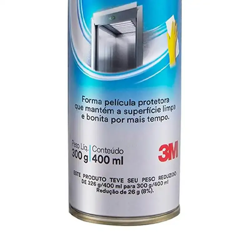 Spray de limpeza profissional para inox e alumínio 400ML scotch-brite 3M — fotografia 3