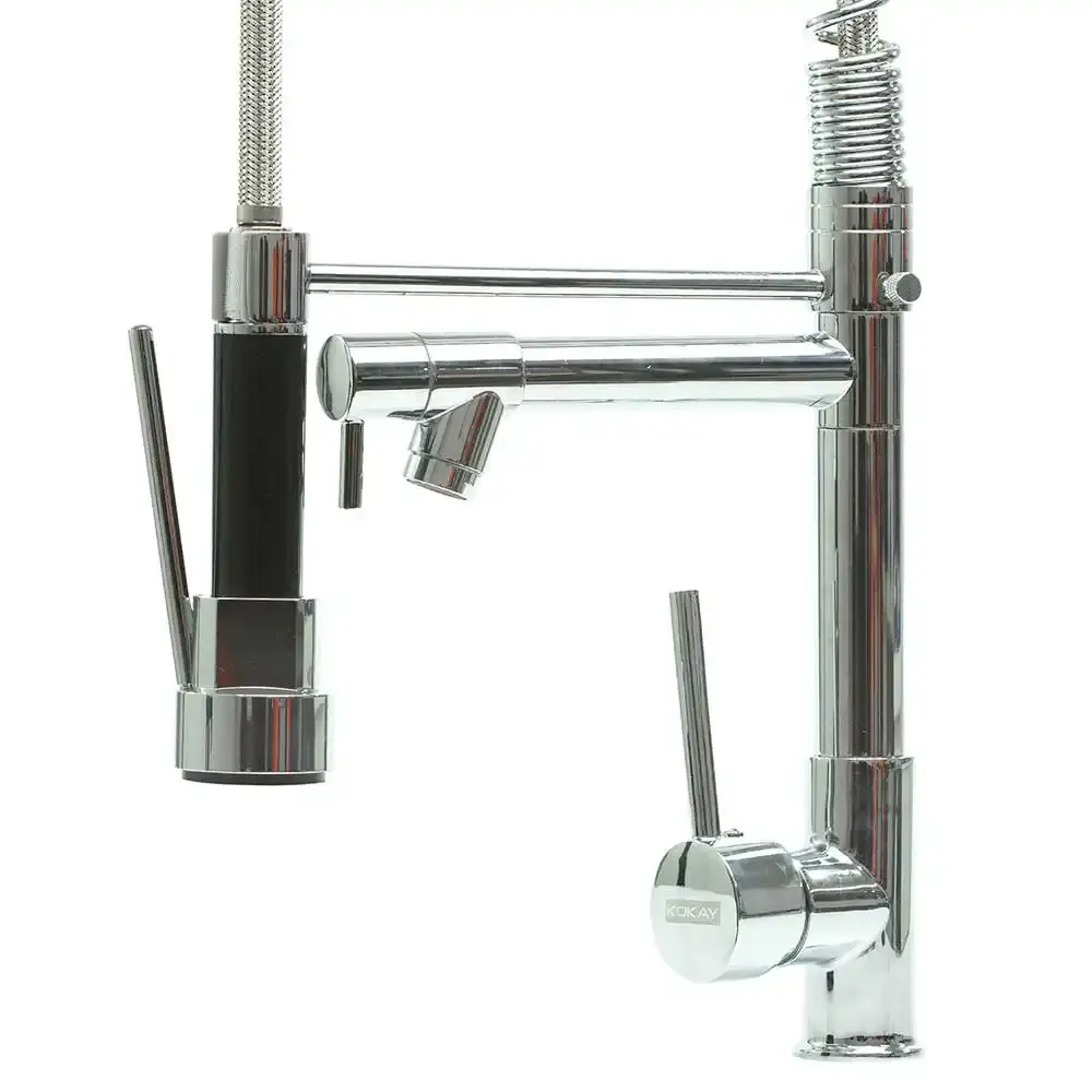 Kit cuba inox 60CM com torneira monocomando cozinha Kokay — fotografia 7