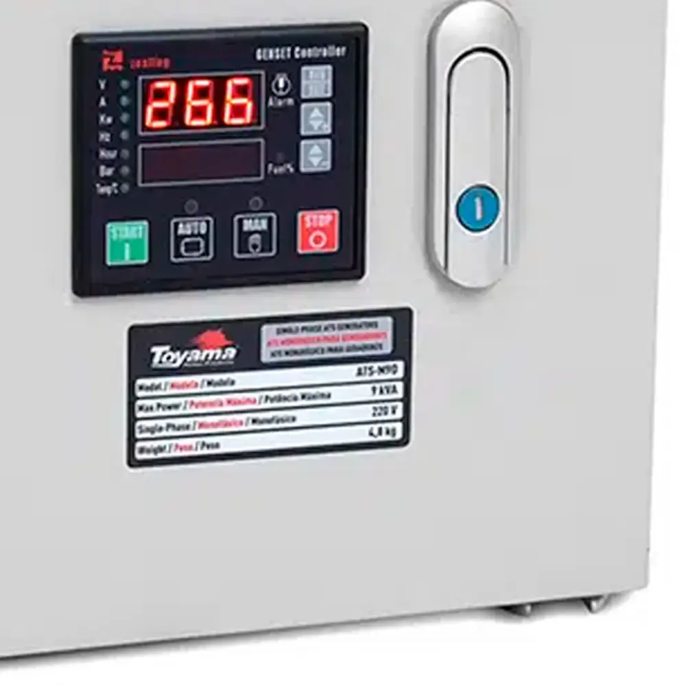 Painel ATS de transferência para geradores a diesel ATS-M9D mono 256-004 Toyama 220 V — fotografia 5
