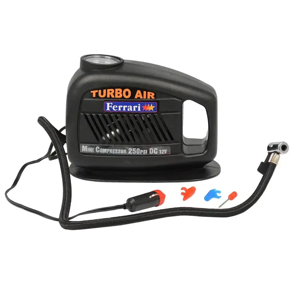 Mini compressor de ar 30 libras Ferrari MCTA12 - 12 volts — fotografia 6